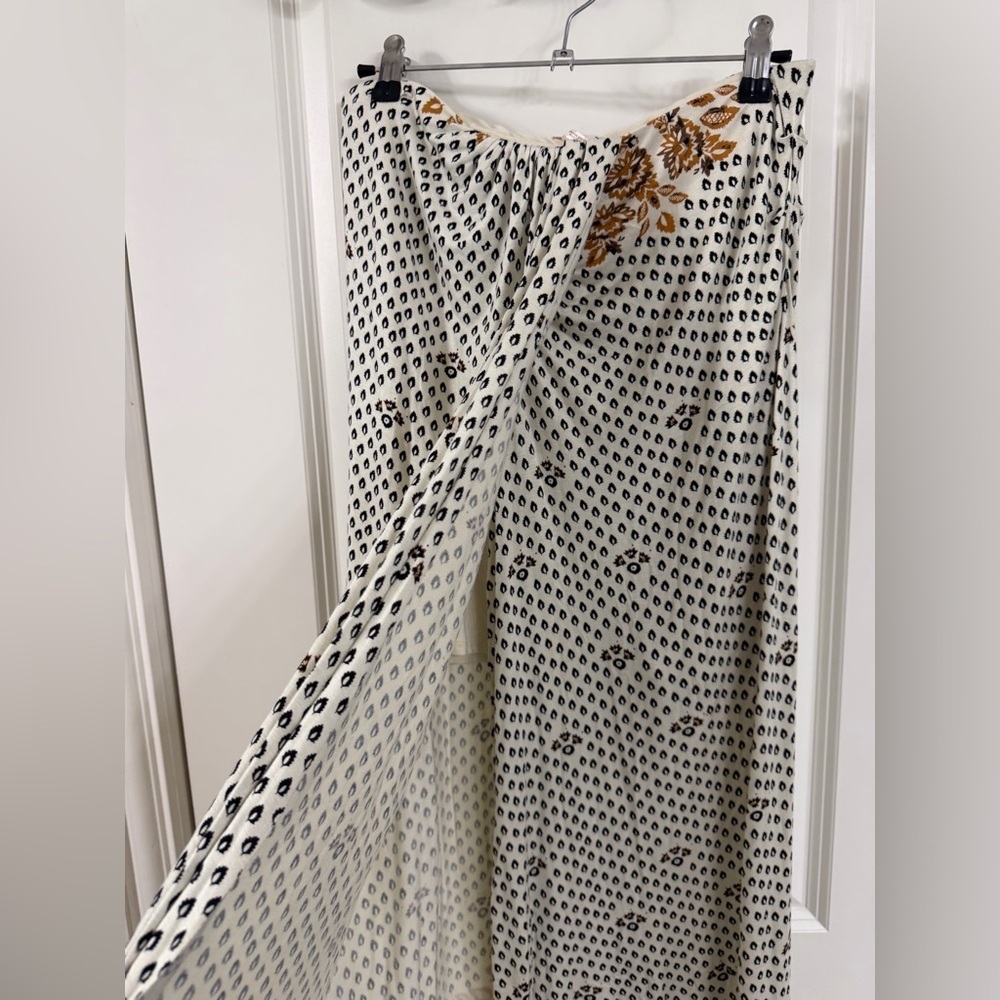 Free People Antique Combo Column Asymmetric Midi Skirt - Picture 2 of 6
